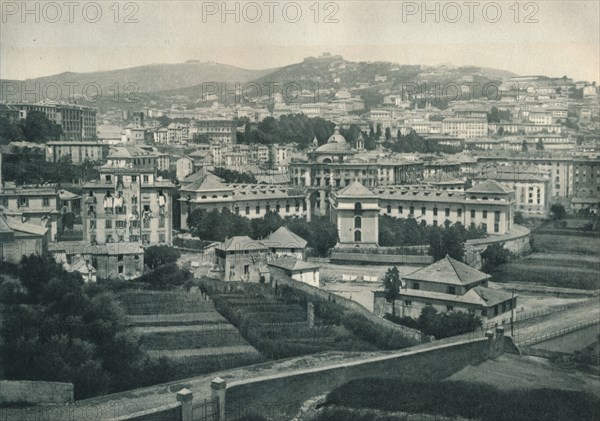 View of Genoa, Italy, 1927. Artist: Eugen Poppel.