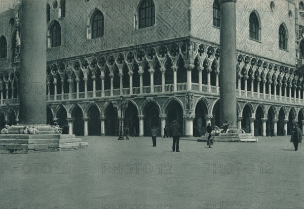 Corner of the Doge's Palace on the Piazzetta di San Marco, Venice, Italy, 1927. Artist: Eugen Poppel.