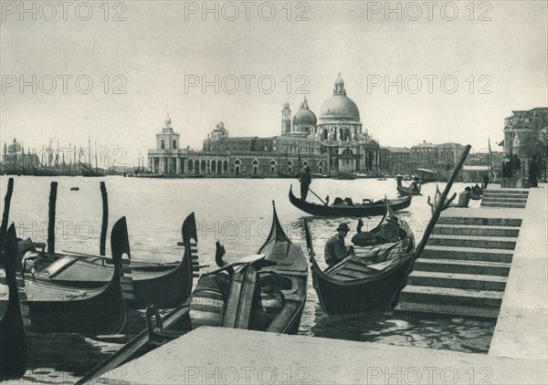 Church of Santa Maria della Salute and the Dogana, Venice, Italy, 1927.  Artist: Eugen Poppel.