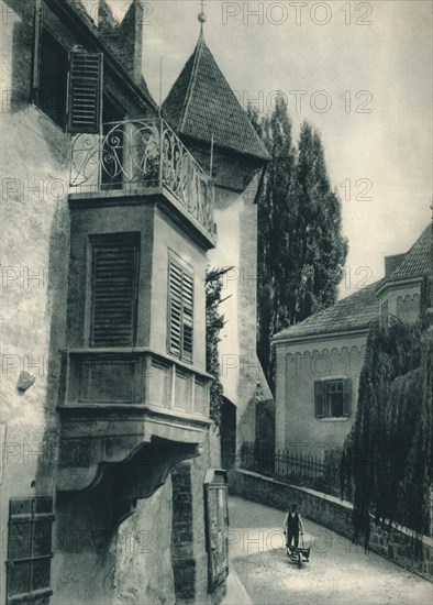 A quiet corner of Merano, South Tyrol, Italy, 1927. Artist: Eugen Poppel.