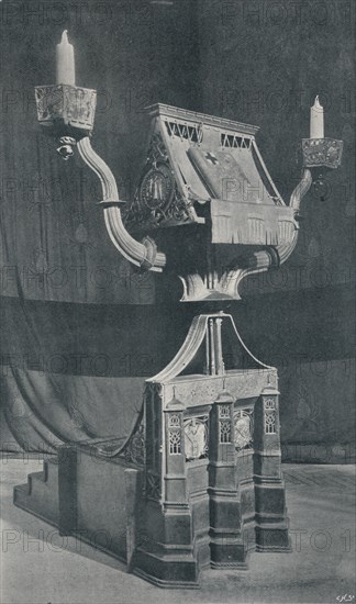 'Lectern with Books', c1895, (1897). Artist: William Bainbridge Reynolds.