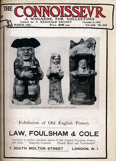 Cover of The Connoisseur, March 1921. Artist: Unknown.