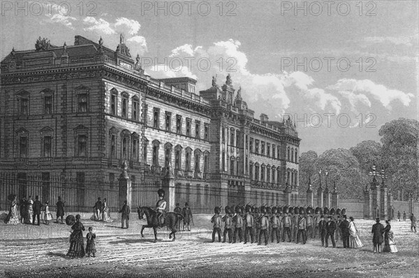 Buckingham Palace, London, c1850 (1878). Artist: Unknown.