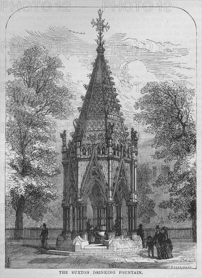 The Buxton Drinking Fountain, Westminster, London, c1870 (1878). Artist: Unknown.