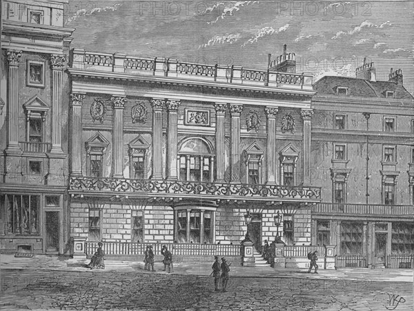 White's Club, Westminster, London, c1875 (1878). Artist: Unknown.