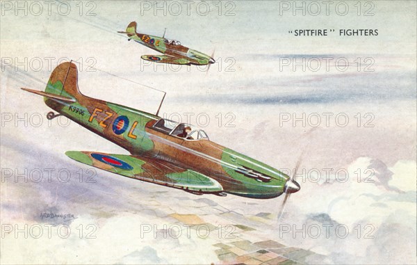 'Spitfire Fighters', c1940. Artist: Unknown.