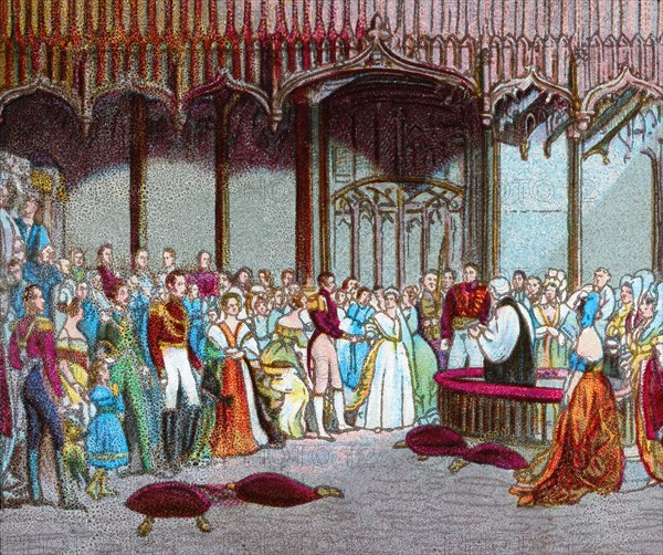 'The Marriage of Queen Victoria, 10th February 1840', c1902. Artist: Unknown.