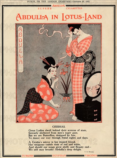 'Abdulla in Lotus-Land - Geishas', 1927. Artist: Unknown.