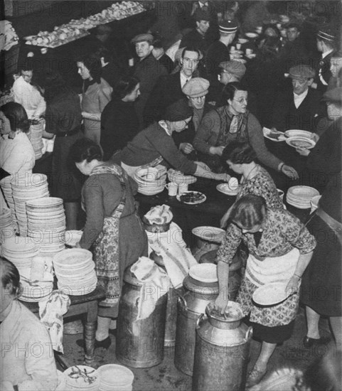 'The People Rally To The People's Need: Clydeside Feeds Its Homeless', 1941 (1942). Artist: Unknown.