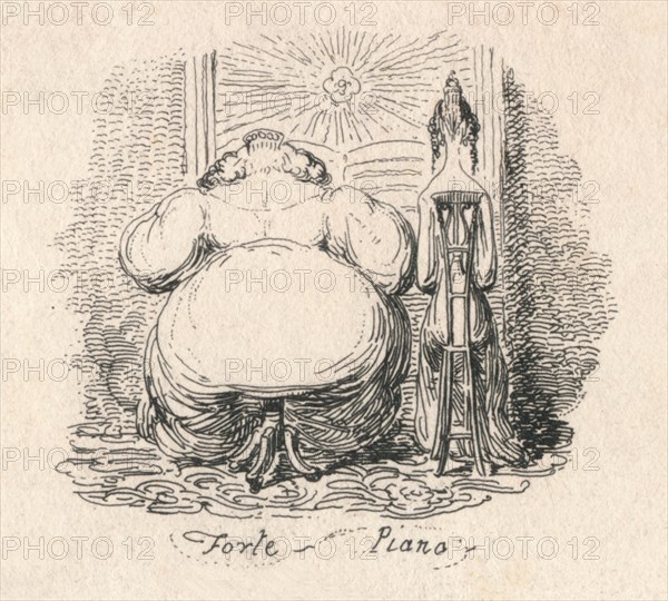 'Forte Piano', 1829. Artist: George Cruikshank.