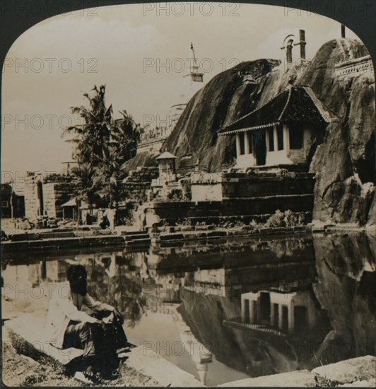 'Isuruminiya, an ancient and picturesque rock temple in the heart of Ceylon', 1907. Artist: Unknown.