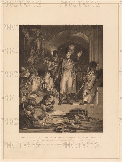 'Sir David Baird Discovering the Body of Tippoo Sultaun', 1799 (1878). Artist: M Nargert.