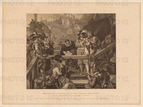 'The Marquis of Montrose at the Place of Execution', 1650 (1878). Artist: T Bauer.