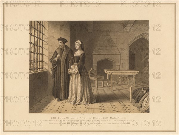 'Sir Thomas More and his Daughter Margaret', (1878). Artist: Robert Anderson.
