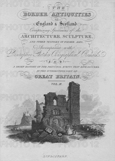 'Frontispiece - Lindisfarn', 1814. Artist: John Greig.