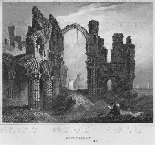 'Lindisfarne', 1814. Artist: John Greig.