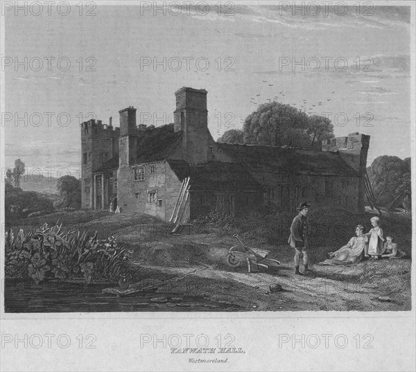 'Yanwath Hall, Westmoreland', 1814. Artist: John Greig.