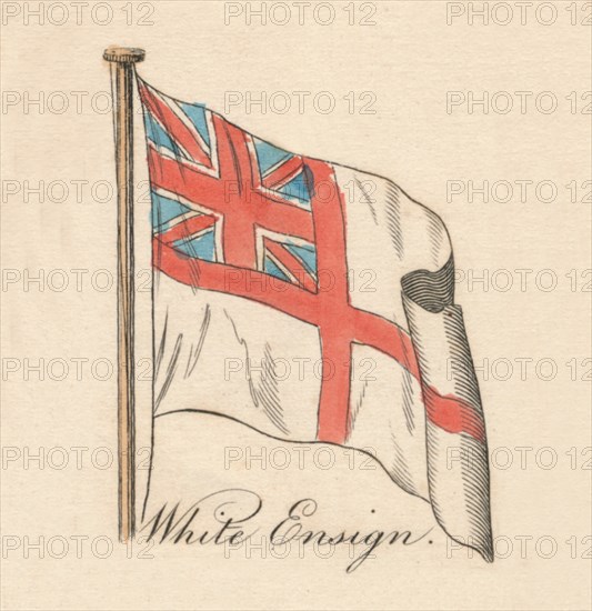 'White Ensign', 1838. Artist: Unknown.