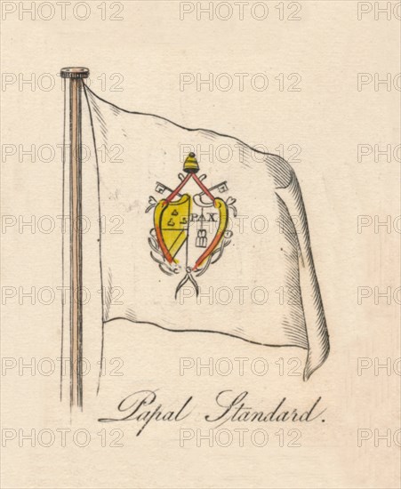 'Papal Standard', 1838. Artist: Unknown.