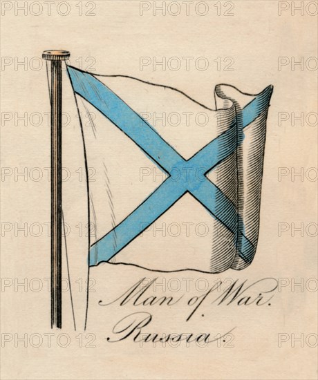 'Man of War - Russia', 1838. Artist: Unknown.