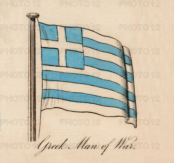 'Greek Man of War', 1838. Artist: Unknown.