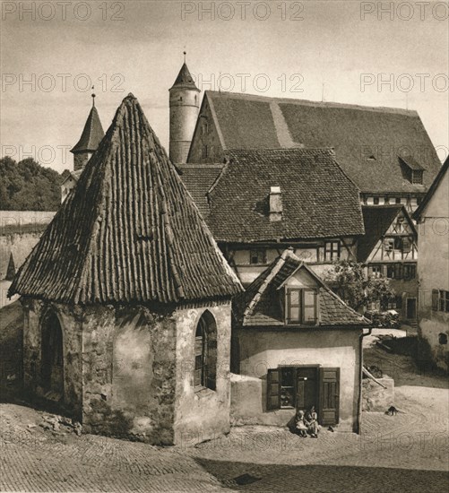 'Dinkelsbuhl - On the Capuchin Chapel', 1931. Artist: Kurt Hielscher.