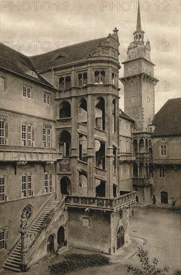 'Torgau - Hartenfels Castle courtyard', 1931. Artist: Kurt Hielscher.