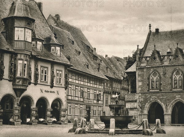 'Goslar - Marketplace', 1931. Artist: Kurt Hielscher.