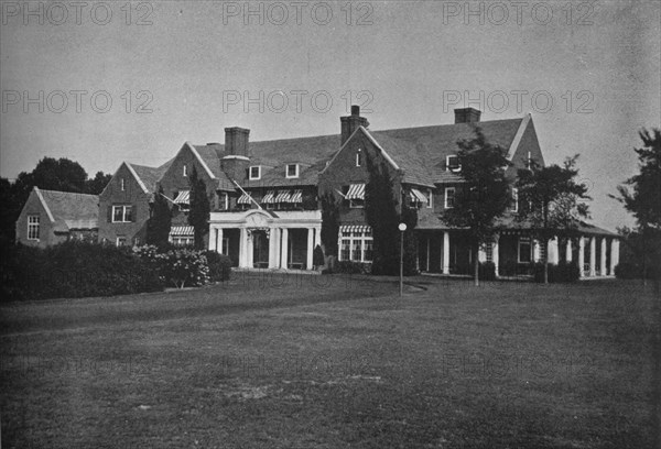 Entrance front, Essex County Club, Manchester, Massachusetts, 1925. Artist: Unknown.