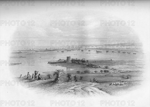 'Portsmouth Harbour & Spithead', 1859. Artist: Edward Paxman Brandard.