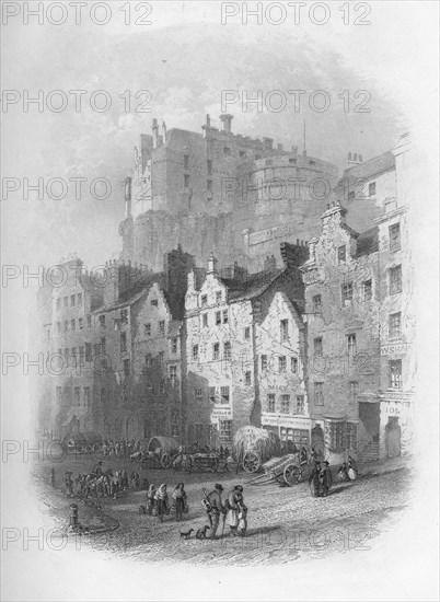 'The Grass Market, Edinburgh', 1859. Artist: Charles Cousen.