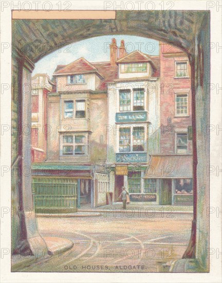 'Old Houses, Aldgate', 1929. Artist: Unknown.