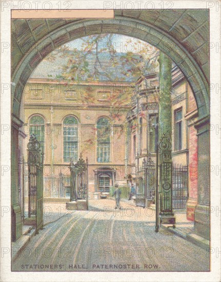 'Stationers' Hall, Paternoster Row', 1929. Artist: Unknown.