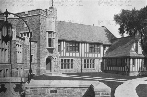 Sunday school wing from the south, 1922. Artist: Unknown.