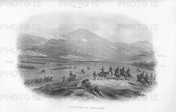 'Battle of the Alma', 1859. Artist: J Cantrill.