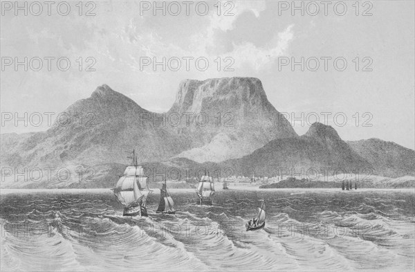 'Table Mountan - Cape of Good Hope', c1880. Artist: Unknown.