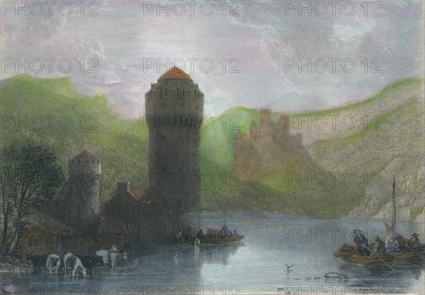 'Tower of Niederlahnstein', 19th cenrury. Artist: Edward Goodall.