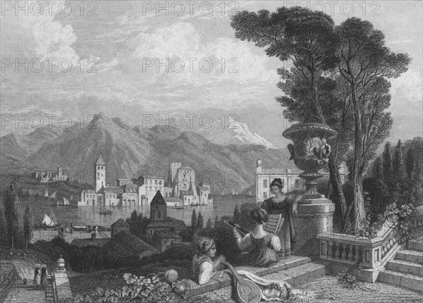 'Lake of Como', c1850. Artist: Unknown.