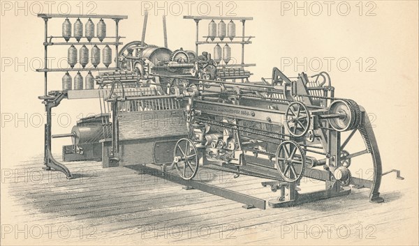 Self-Acting Mule. Sharp & Roberts Principle, by P. MacGregor, Manchester', 1874. Artist: GB Smith.