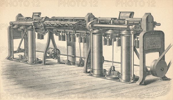 Drawing Frame, by Platt, Brothers & Co. Oldham', 1874. Artist: GB Smith.