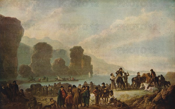 'Smugglers on the Irish Coast', 1808. Artist: Julius Caesar Ibbetson.