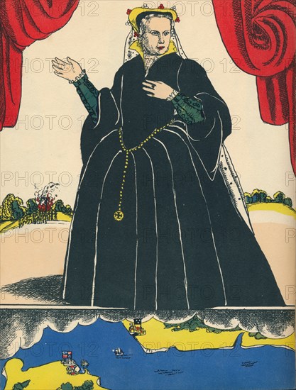 Mary I, Queen of England from 1553, (1932). Artist: Rosalind Thornycroft.