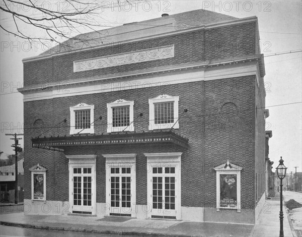 Main facade - Circle Theater, Annapolis, Maryland, 1922. Artist: Unknown.