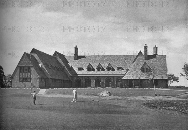 Elevation of the clubhouse, North Jersey Country Club, Paterson, New Jersey, 1925. Artist: Unknown.