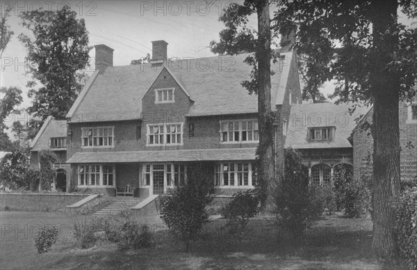 Garden front, house of Harry C Black, Guilford, Baltimore, Maryland, 1923. Artist: Unknown.