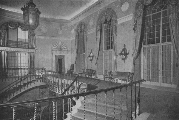 The imposing staircase leading to the ballroom of the Ritz-Carlton Hotel, New York, 1923. Artist: Unknown.