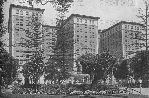 General view of the exterior, Los Angeles-Biltmore Hotel, Los Angeles, California, 1923. Artist: Unknown.