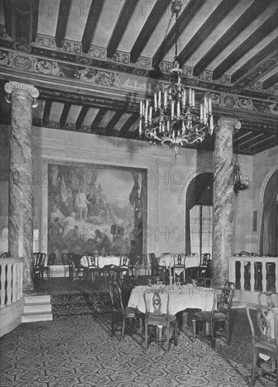 Detail at end of main dining room, Mount Royal Hotel, Montreal, Canada, 1923. Artist: Unknown.