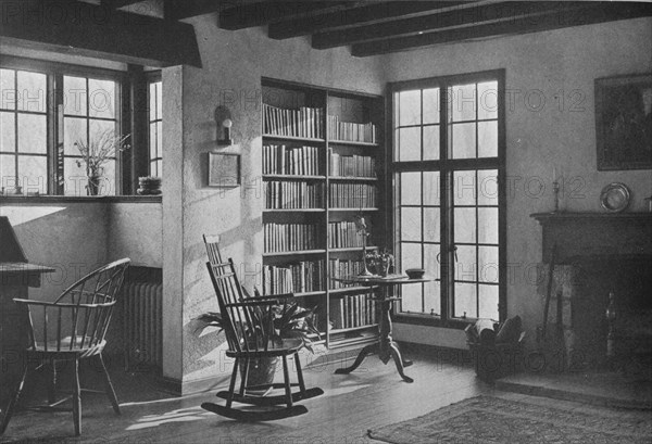 Living room - stucco cottage at Bronxville, New York, 1925. Artist: Unknown.