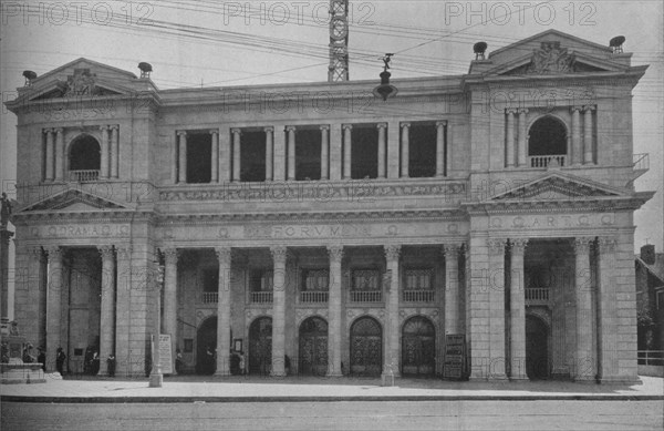 Front elevation, the Forum Theatre, Los Angeles, California, 1925. Artist: Unknown.